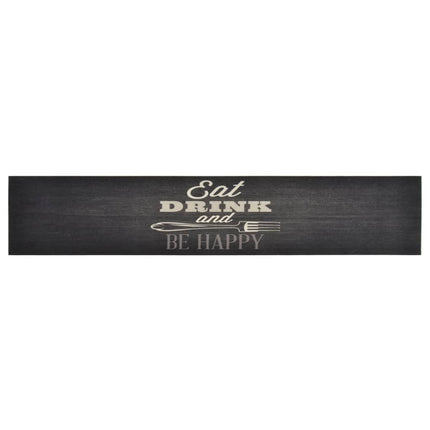 køkkentæppe 60x300 cm Kitchen Black-design vaskbart velour