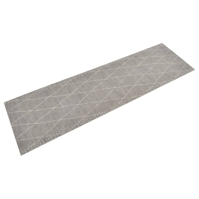 køkkentæppe 45x150 cm rombedesign vaskbart velour