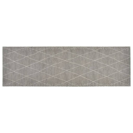 køkkentæppe 60x180 cm rombedesign vaskbart velour
