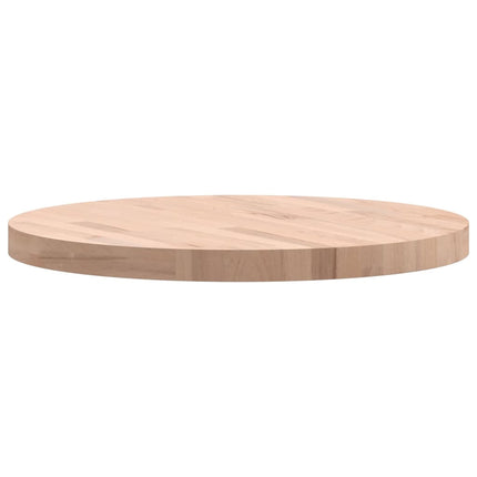 bordplade Ø60x4 cm rund massivt bøgetræ
