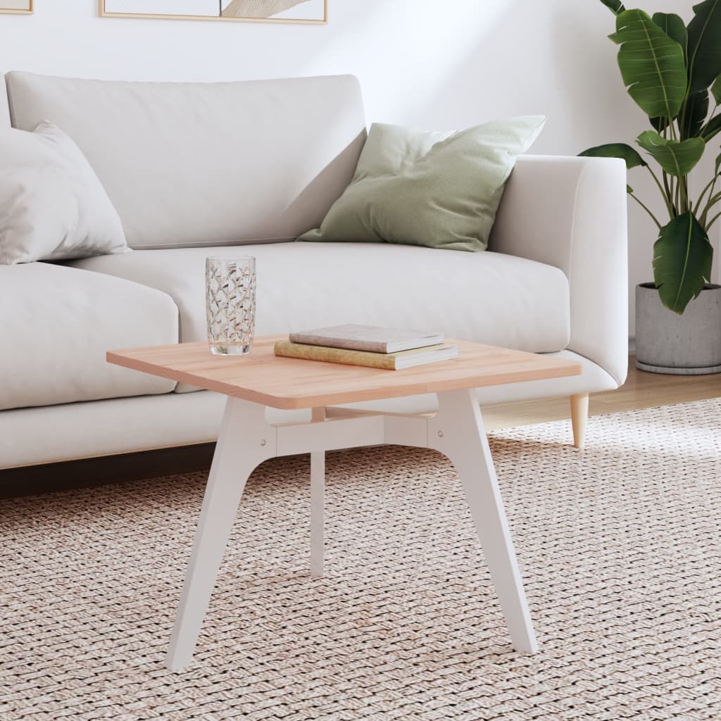 bordplade 50x50x1,5 cm firkantet massivt bøgetræ billede