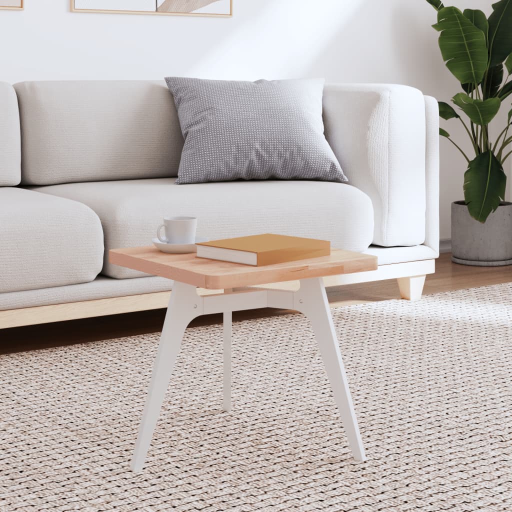 bordplade 40x40x2,5 cm firkantet massivt bøgetræ billede