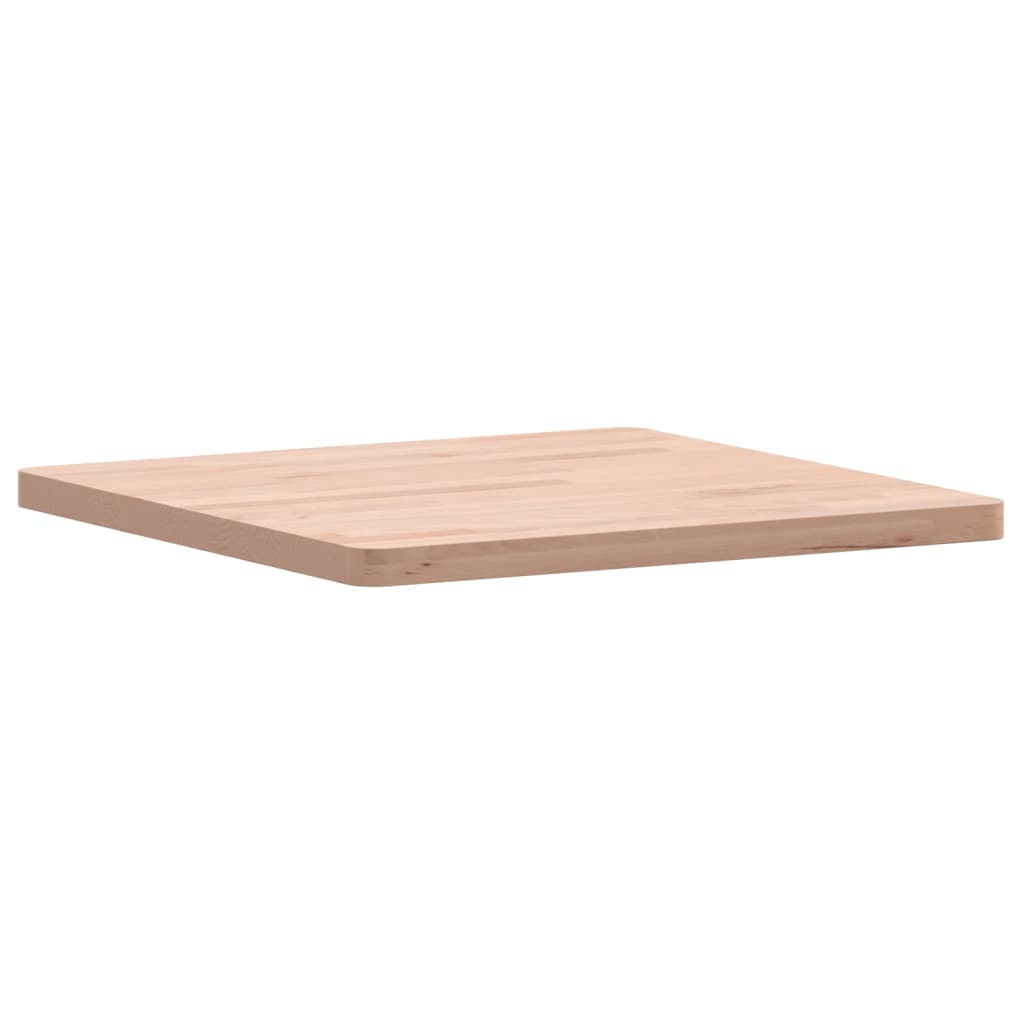 bordplade 50x50x2,5 cm firkantet massivt bøgetræ