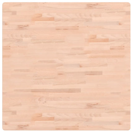 bordplade 90x90x2,5 cm firkantet massivt bøgetræ