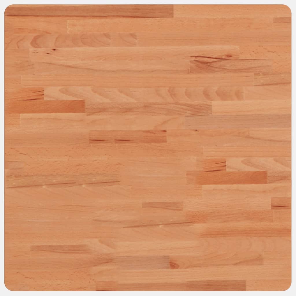 bordplade 60x60x1,5 cm firkantet massivt bøgetræ