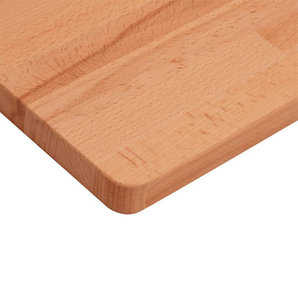 bordplade 70x70x1,5 cm firkantet massivt bøgetræ