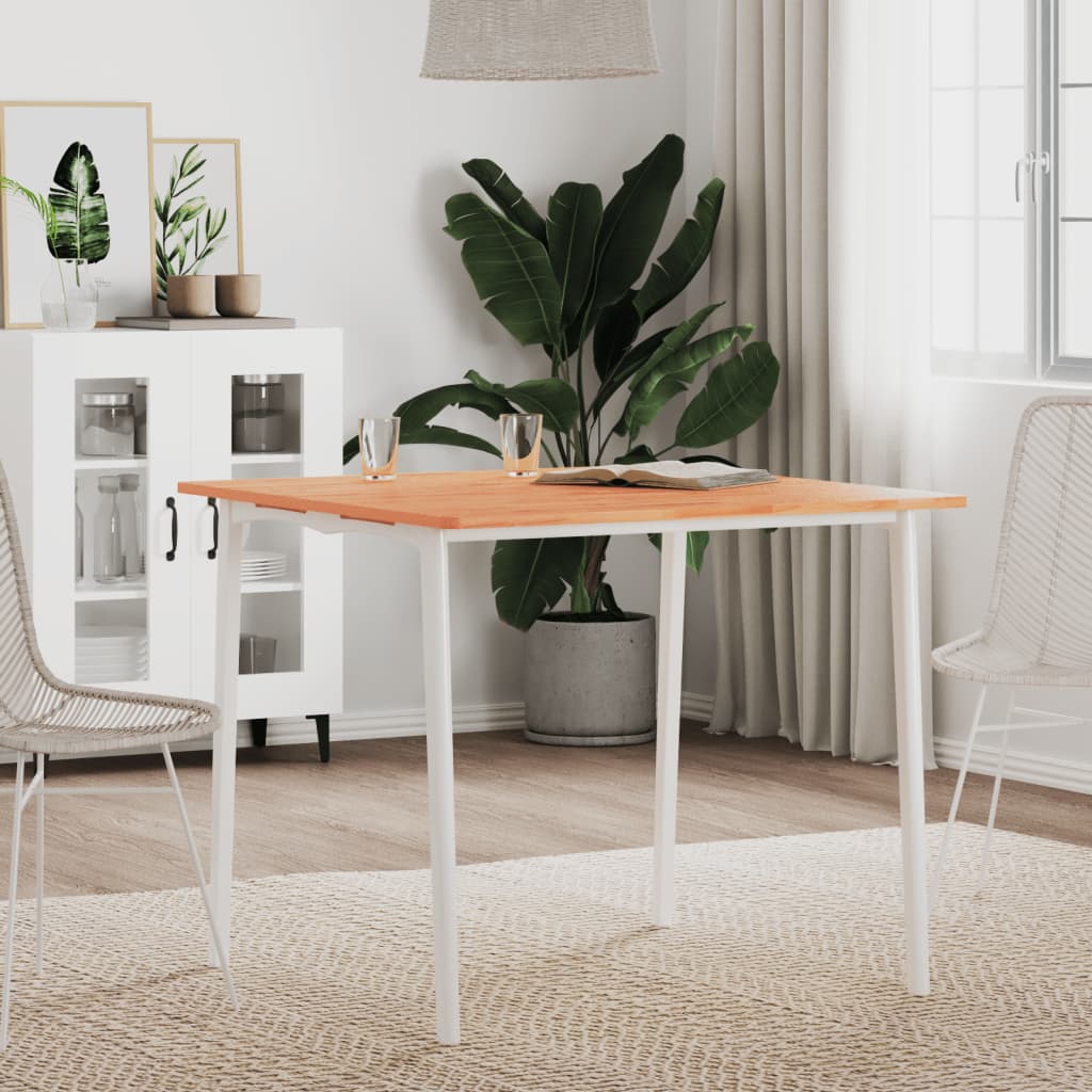 Bordplade 80 × 80 × 1,5 cm - firkantet i massivt bøgetræ