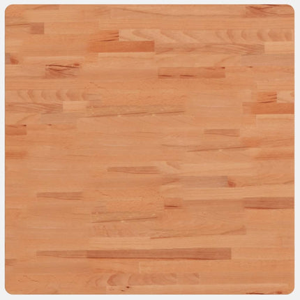 bordplade 70x70x2,5 cm firkantet massivt bøgetræ