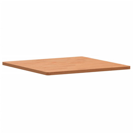 bordplade 80x80x2,5 cm firkantet massivt bøgetræ