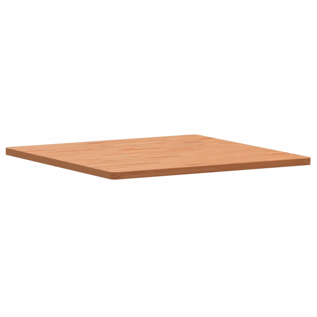 bordplade 80x80x2,5 cm firkantet massivt bøgetræ