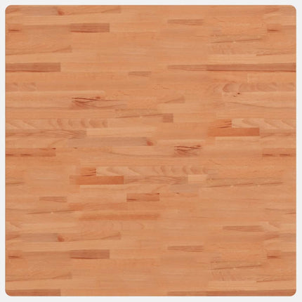 bordplade 90x90x2,5 cm firkantet massivt bøgetræ