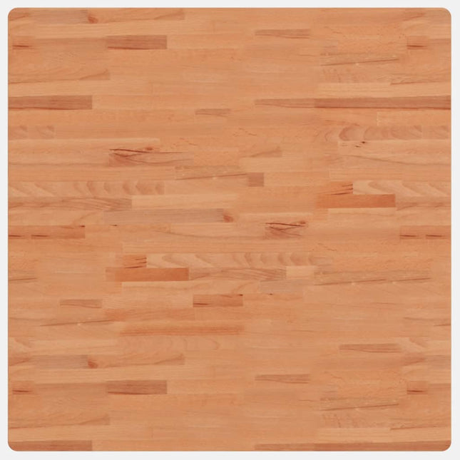 bordplade 90x90x2,5 cm firkantet massivt bøgetræ