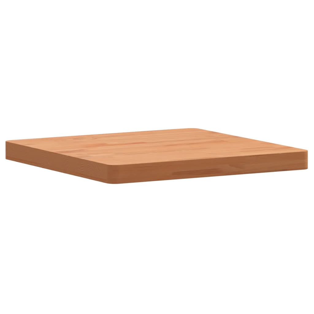 bordplade 50x50x4 cm firkantet massivt bøgetræ