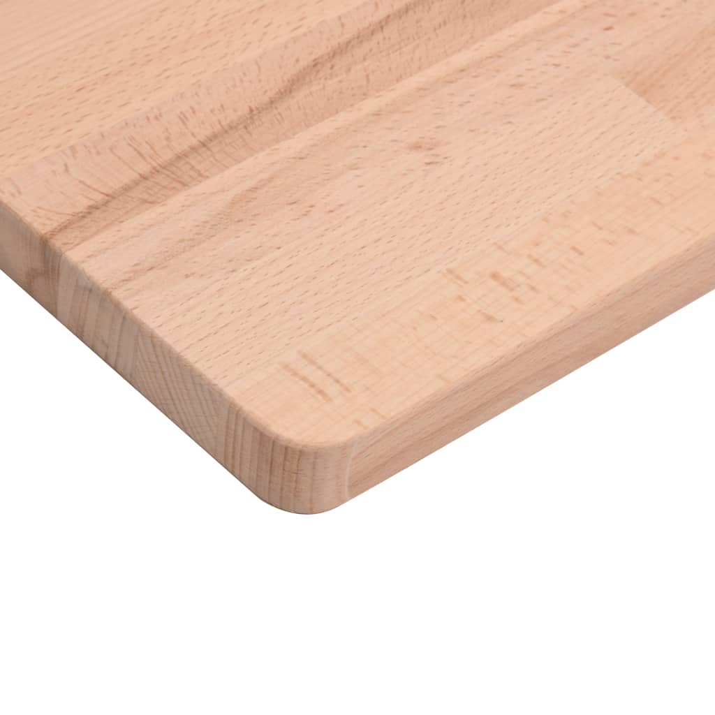 bordplade til badeværelse 60x40x1,5 cm massivt bøgetræ
