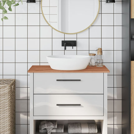 bordplade til badeværelse 80x40x1,5 cm ubehandlet massiv bøg