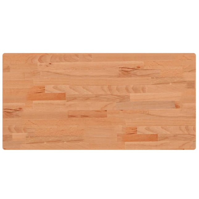 bordplade til badeværelse 80x40x2,5 cm massivt bøgetræ