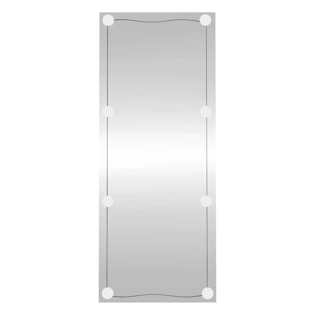 vægspejl med LED-lys 40x100 cm rektangel glas