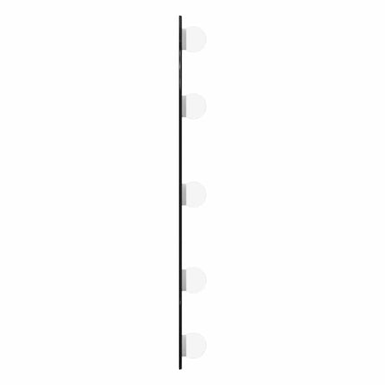 vægspejl med LED-lys 20x50 cm oval glas
