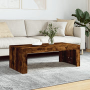 sofabord 102x50x36 cm konstrueret træ røget egetræsfarve