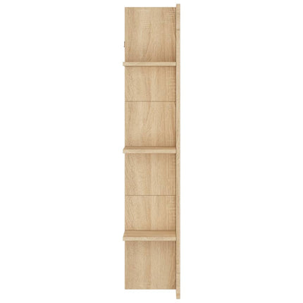 tv-møbel 152x22x113 cm konstrueret træ sonoma-eg