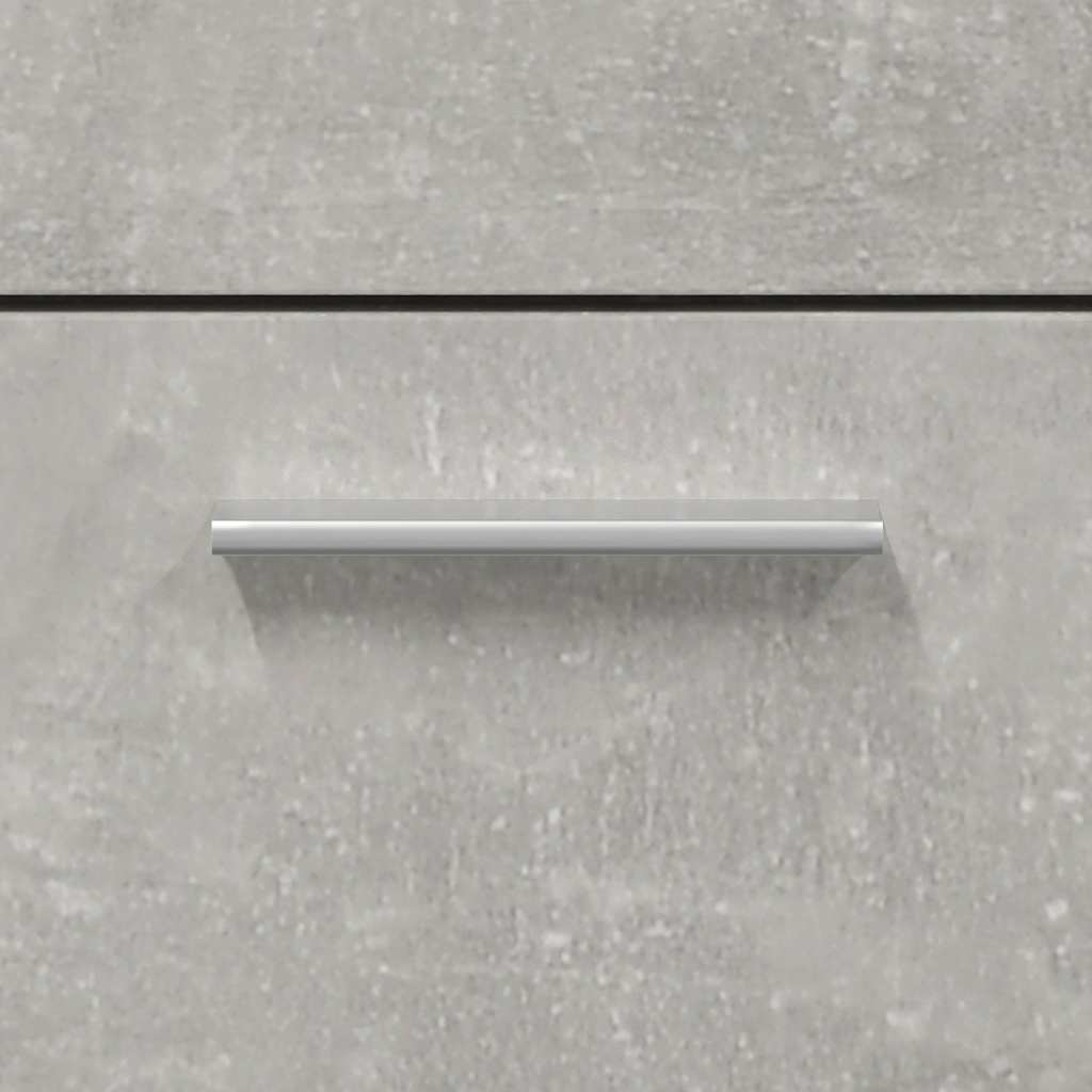 badeværelsesskab med spejl konstrueret træ betongrå