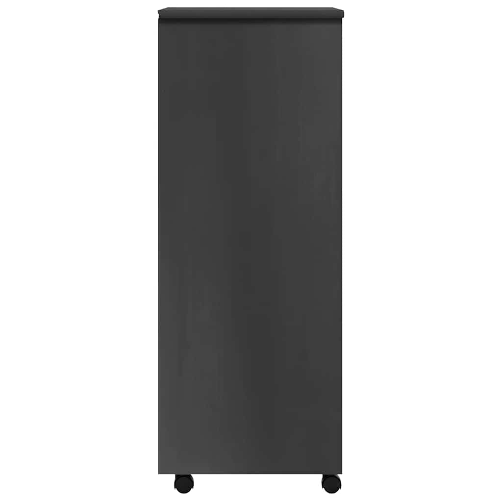 skuffeskab MOSS massivt fyrretræ grå