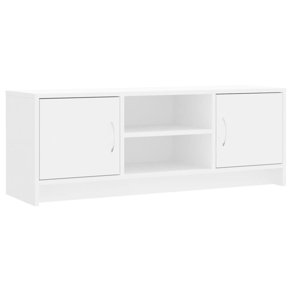 tv-bord 102x30x37,5 cm konstrueret træ hvid