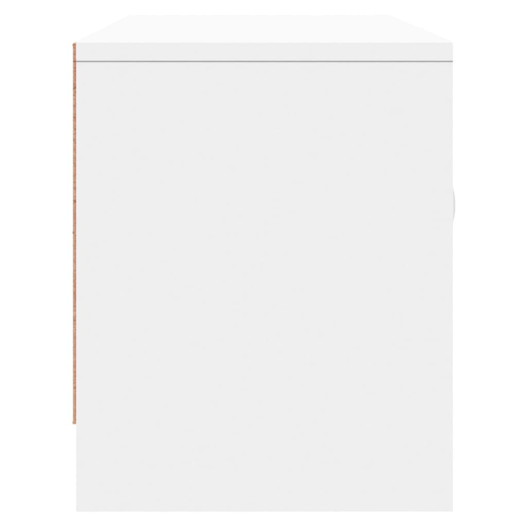 tv-bord 102x30x37,5 cm konstrueret træ hvid