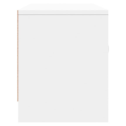 tv-bord 102x30x37,5 cm konstrueret træ hvid