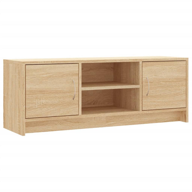 tv-bord 102x30x37,5 cm konstrueret træ sonoma-eg