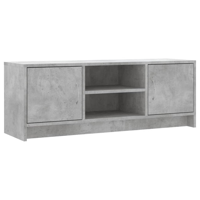 tv-bord 102x30x37,5 cm konstrueret træ betongrå
