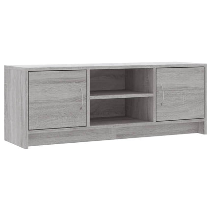 tv-bord 102x30x37,5 cm konstrueret træ grå sonoma-eg