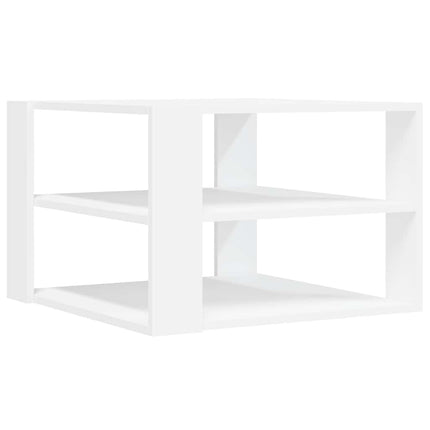 sofabord 58x58x40 cm konstrueret træ hvid