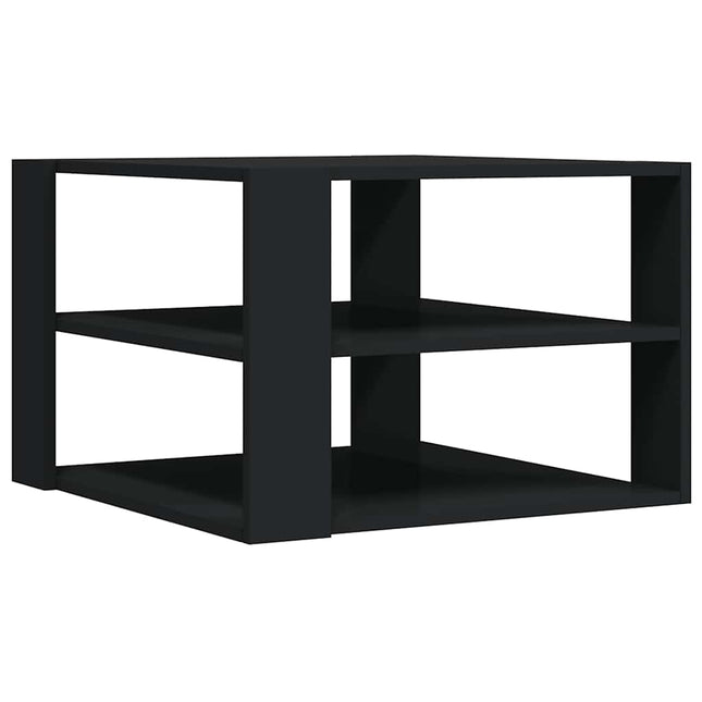 sofabord 58x58x40 cm konstrueret træ sort