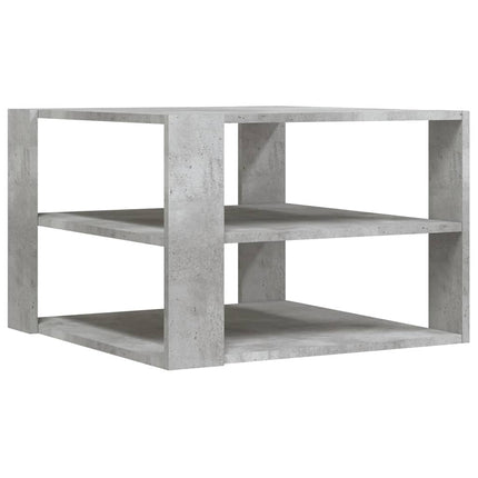 sofabord 58x58x40 cm konstrueret træ betongrå