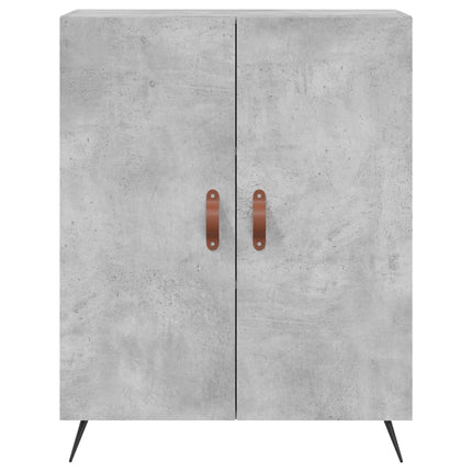 højskab 69,5x34x180 cm konstrueret træ betongrå