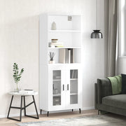 højskab 69,5x34x180 cm konstrueret træ hvid