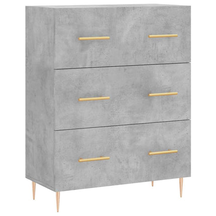 højskab 69,5x34x180 cm konstrueret træ betongrå