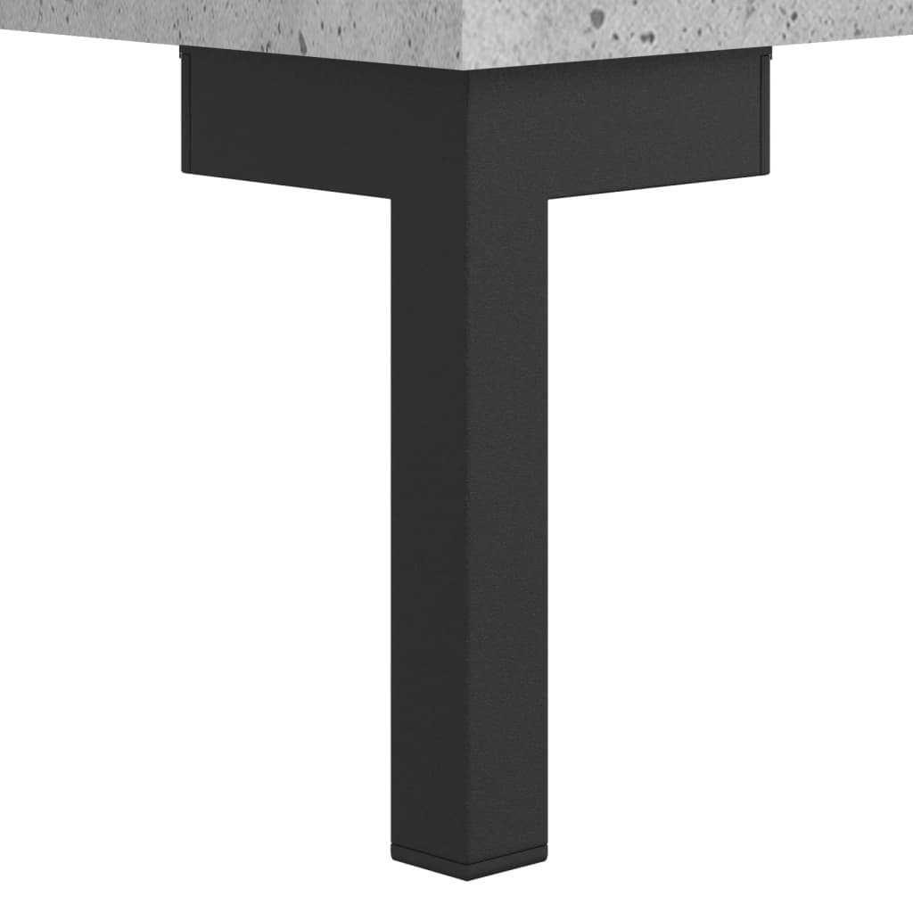 højskab 69,5x34x180 cm konstrueret træ betongrå
