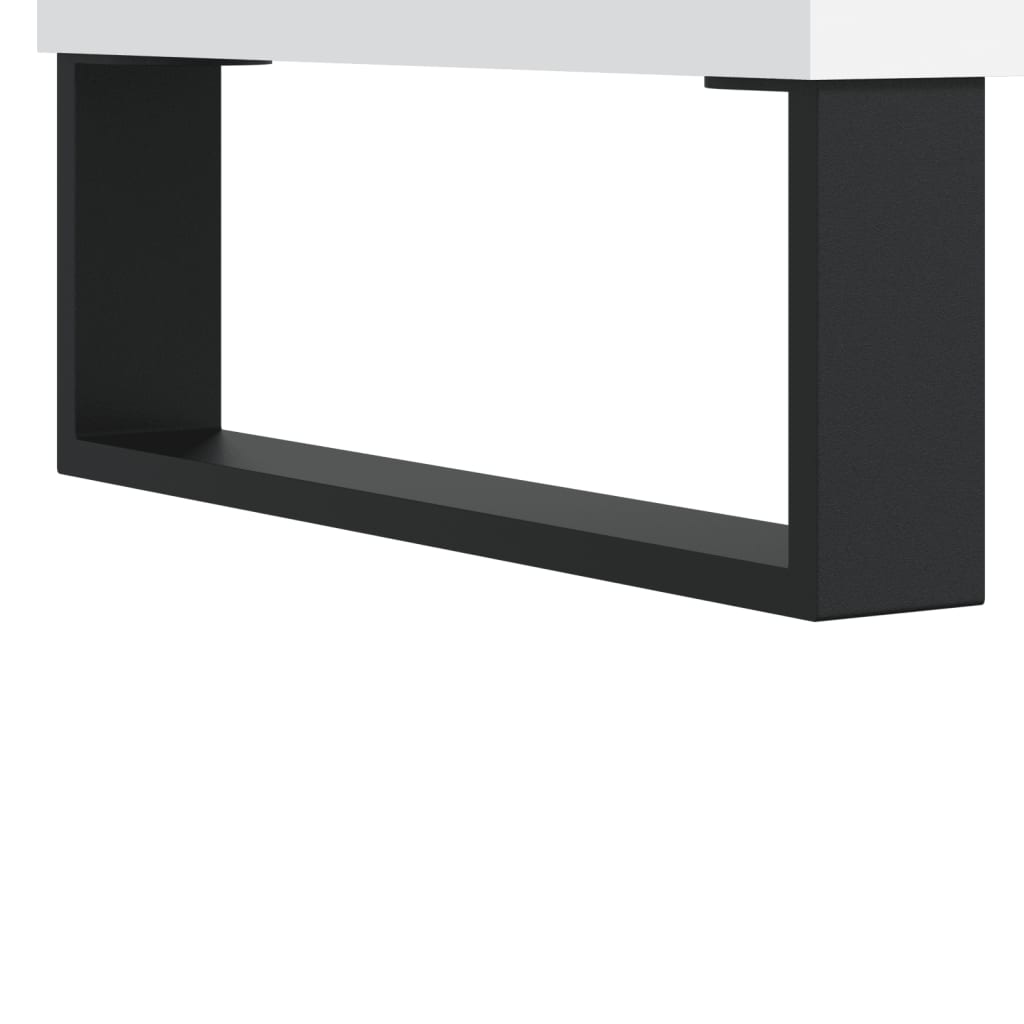 højskab 69,5x34x180 cm konstrueret træ hvid