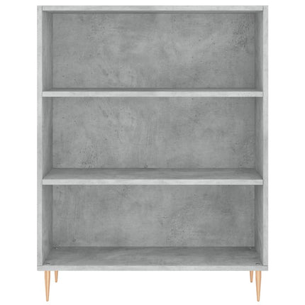 reol 69,5x32,5x180 cm konstrueret træ betongrå