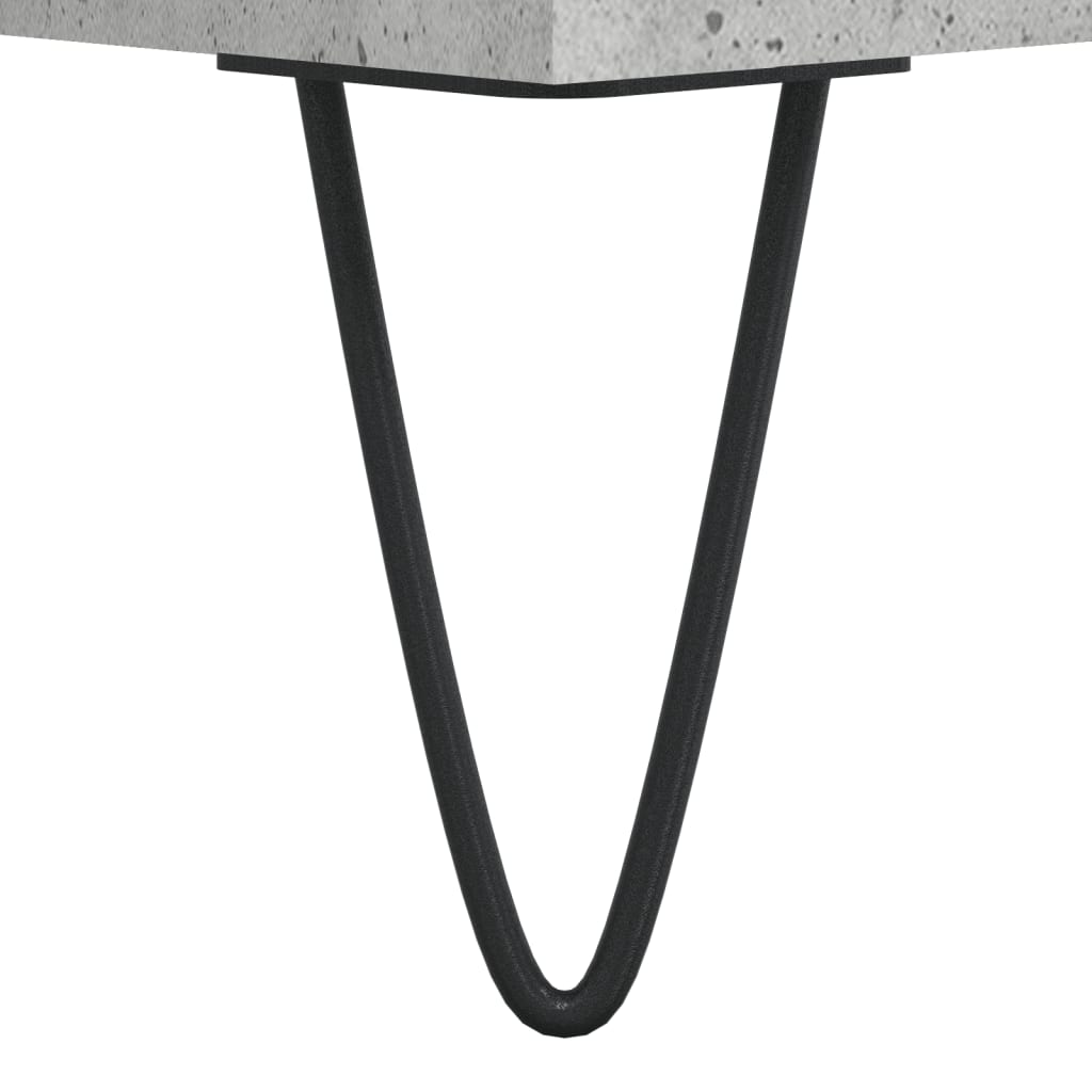 højskab 69,5x34x180 cm konstrueret træ betongrå