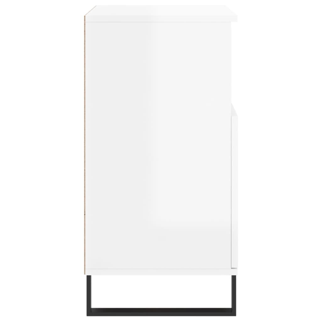 skænke 3 stk. konstrueret træ hvid højglans