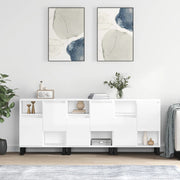 skænke 3 stk. konstrueret træ hvid højglans