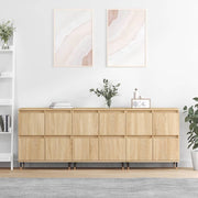 skænke 3 stk. konstrueret træ sonoma-eg