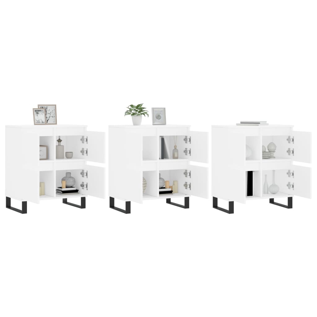 skænke 3 stk. konstrueret træ hvid