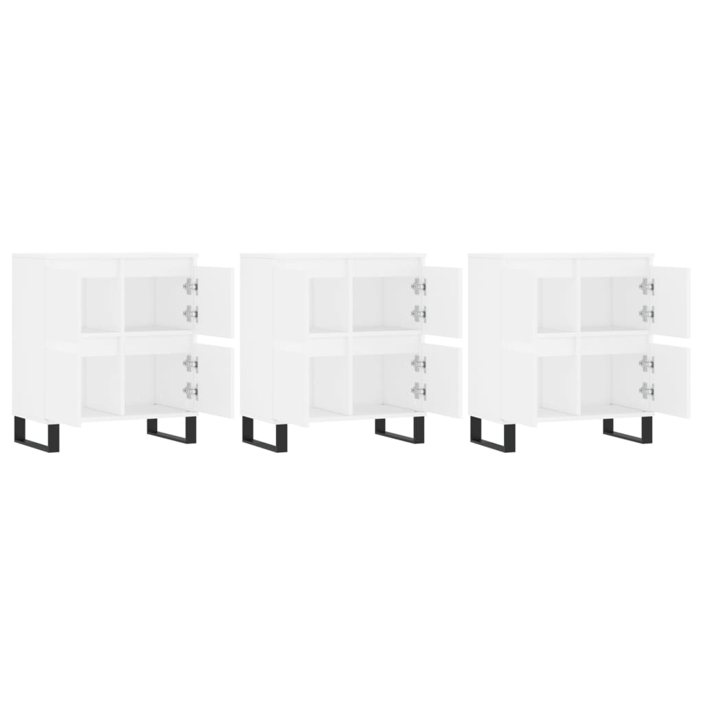 skænke 3 stk. konstrueret træ hvid