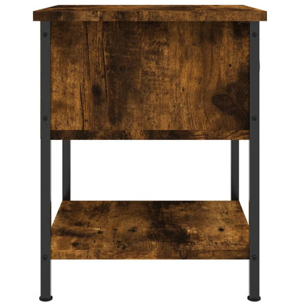 sengeborde 2 stk. 34x35,5x45 cm røget egetræsfarve
