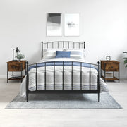 sengeborde 2 stk. 34x35,5x45 cm røget egetræsfarve