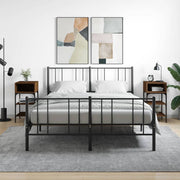 sengeborde 2 stk. 35x34,5x70 cm brun egetræsfarve